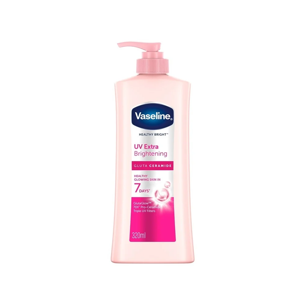 ssmy.zone-1745378754-Slide12 Vaseline Healthy Bright UV Extra Brightening Lotion (320ml) - Image 1